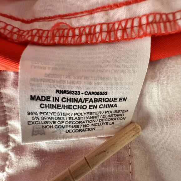 Nike Golf Pants Mens 38x33 Red/Orange Dri-FIT Stretch Flat Front Performance - Picture 15 of 16